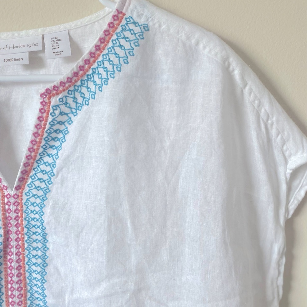 House of Harlow Linen Top - Picture 3 of 5